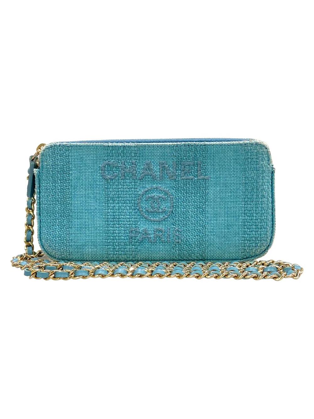 Chanel Deauville Line Light Blue Raffia #346094C18B